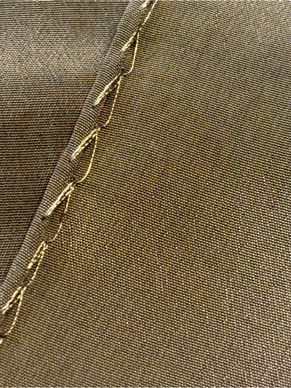 CHANEL Olive Green Scarf with Black and White Logo Panel - Picture 10 of 12